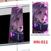 Cyberpunk Beauty Car Stickers Car B-pillar Vinyl Decals Waterproof Auto Center Pillar Sticker Cover Scratches Vehicle Decor