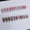 Coffin Fake Nail for Women Butterfly Design Temperament Artificial Nail for Beginners Nail Decoration Practice