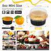 100/50Pcs Cupcake Cups Aluminium Foil Baking Cup 125ml/5oz Mini Cake Cup for Party Pudding Dessert Cups Cream Cups Containers
