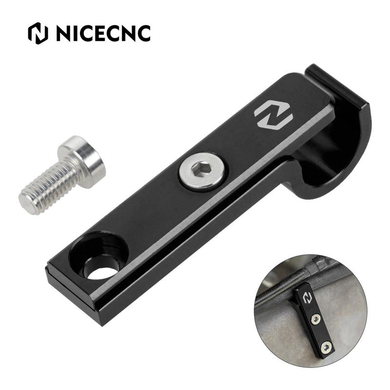 NICECNC For Yamaha Raptor 700 2012-2020 Brake Hose Line Hose Clamp Holder ATV Single Cable Guide Aluminum Accessories Black Red