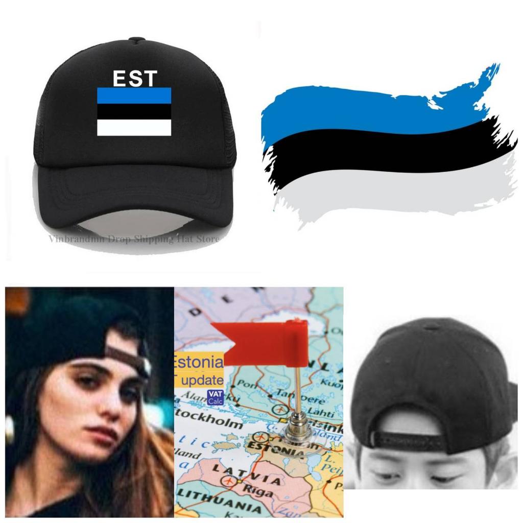 Estonia Estonian Cap Hat Baseball Cap Unisex Men Women Cotton MMA Kick Boxing Muay Thai Fashion Hip Hop Hat Sport Golf Cap Retro Vintage Symbol Emblem