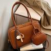 Autumn Winter Retro Crossbody Shoulder Bags,Women Commuting Handbag Niche Designer Pillow Bag