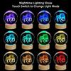 Hot Healing Stones 3D Crystal Ball Night Light With Wooden Base for Gifts and Home Decor