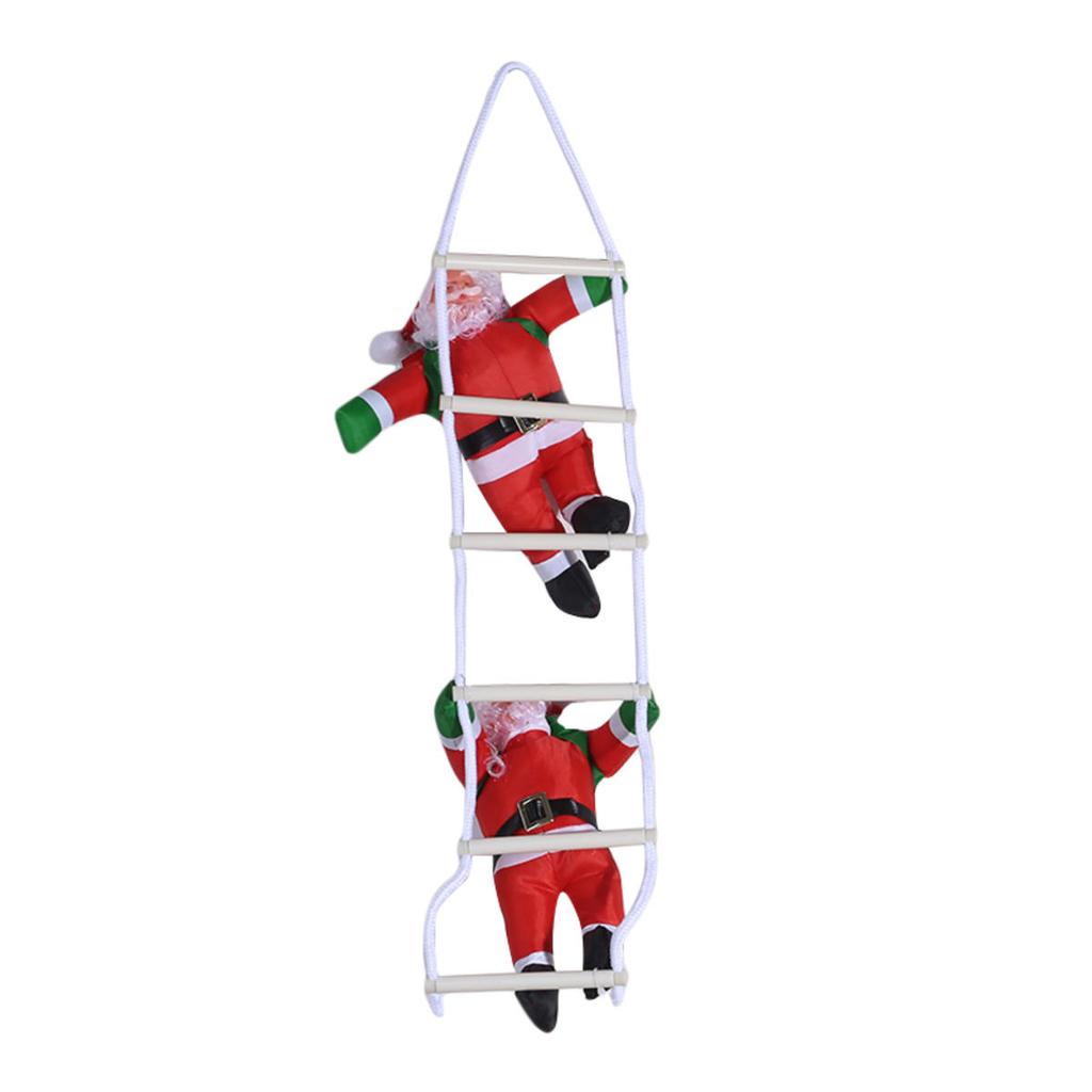 Christmas Santa Claus Climbing Ladder Doll Christmas Tree Hanging Decoration Indoor Door Wall Xmas Pendant New Year Gifts