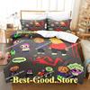 Smiling Friends Bedding Set Single Twin Printed Bed Set With Pillowcase Bed Duvet Cover Single Double Queen Super King Size