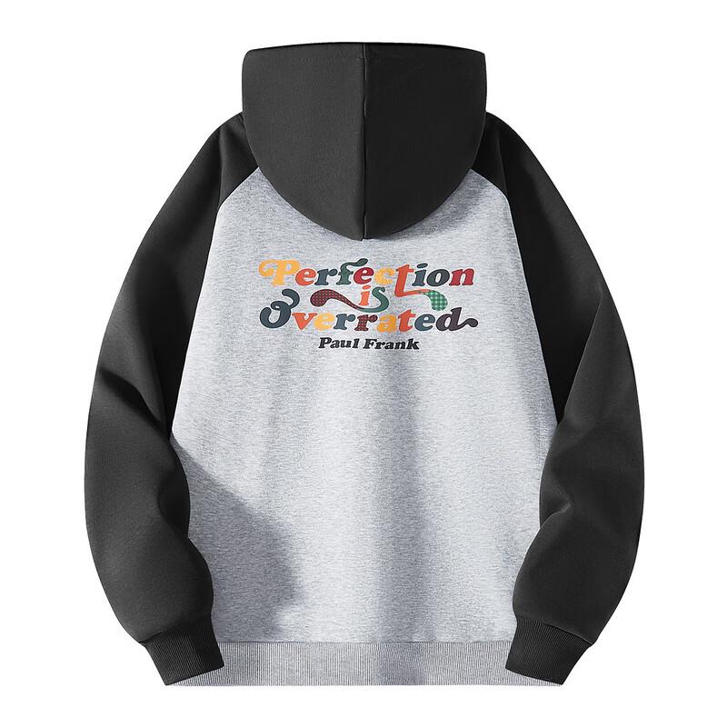 Paul Frank Men's Winter Warm Raglan Patchwork Sweatshirt