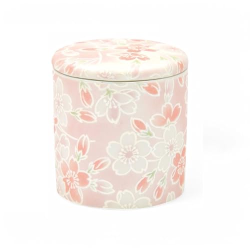 Takumifu Select Dog/Cat Memorial (2-inch Urn with Lid and Silicone Gasket) Miyabi Sakura Pink, Made in Japan