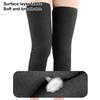 Warm Knee Sleeves with Zipper Winter Knee Support Set Thicken Fleece Lined Knee Brace Cashmere Joint for Arthritic for Skiing