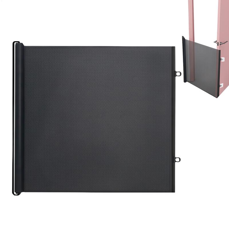 Retractable Pet Safety Gate Wide, Indoor Mesh Fence for Dogs & kitten, Mounting Accessories Included for Doors Hallways