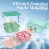 2/3/4/30 Grid Ice Cube Tray Mold for Tumbler Stanley Cup Silicone Cylinder Ice Cube Maker Mold with Lid For 20oz 30oz 40oz