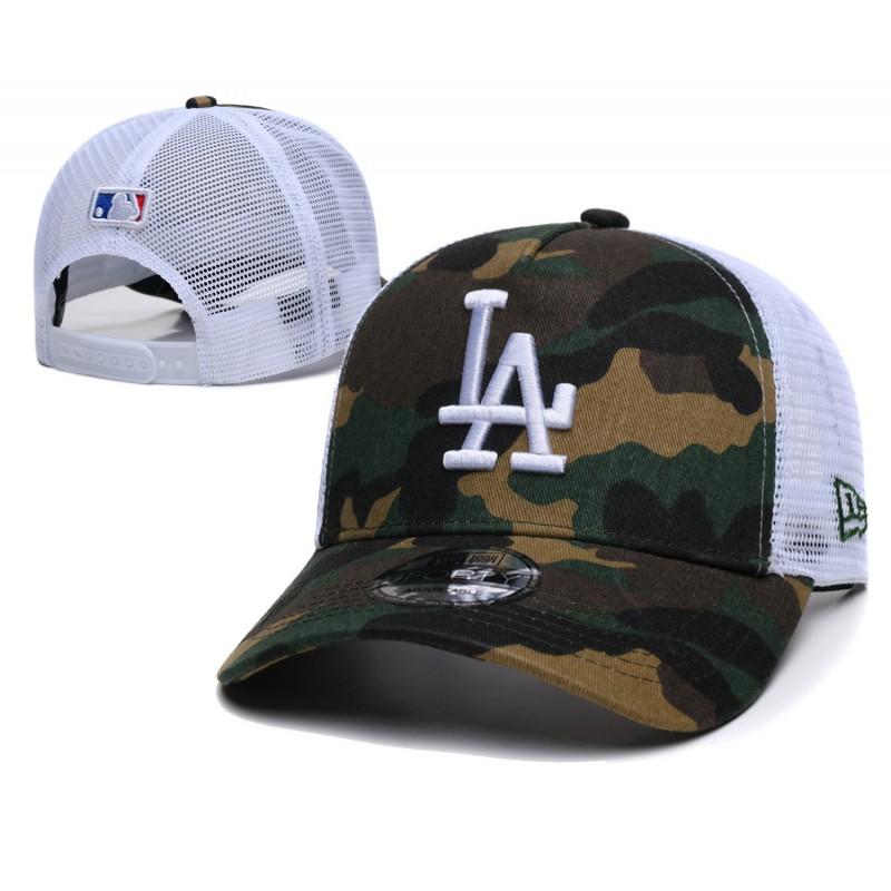 Berretto da Baseball Lettera LA Visiera Curva Regolabile Cotone Lino Cappello da Papà Uomo Donna Sport all'Aperto