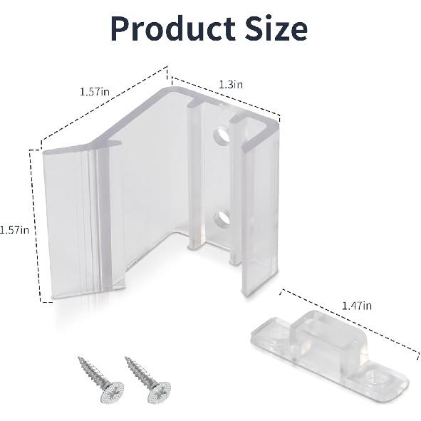 2PCS RV Sliding Mirrored Door Latch - H527 Universal Sliding Mirror Door Latch Replacement Hardware For Rv Motorhomes Campers