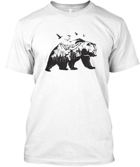 Mountain Bear- Hiking TTshirt Made in the USA Size S to 5XL 3XL