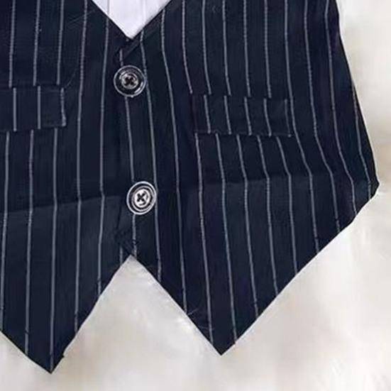 Pet Suit Bowtie Short Sleeve Cat Outfit Dog Wedding Suit Formal Shirt for Small Dogs