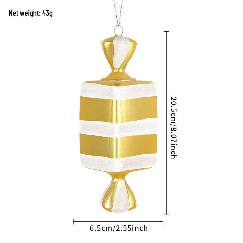 Electroplated Candy Pendants for Christmas Tree Decorations and Photography Props