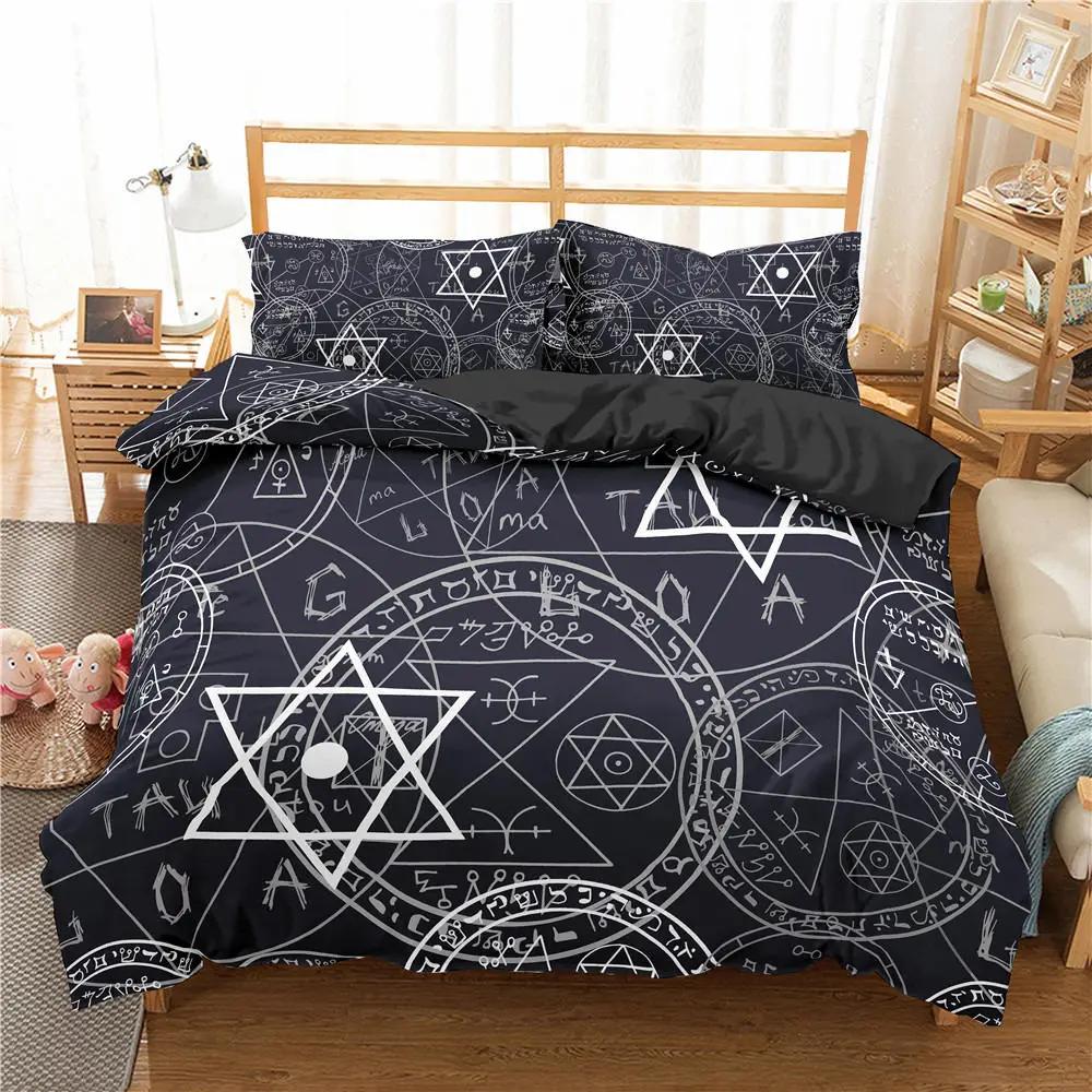 Comforter Alchemy Symbol Bedding Sets Twin/Full/Queen/King Comforter Bed Set 2/3Pcs Bed Set Bedclothes