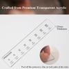 Precisions Engraved Acrylic Jewelry Measuring Tool For Wedding Anniversary Rings And Professional Gemstones Analysis