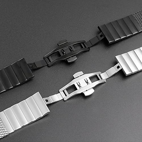 ZHUOLEI Replacement Watch Strap for Swatch, 19mm, 20mm, 21mm, Stainless Steel Mesh Milanese Band