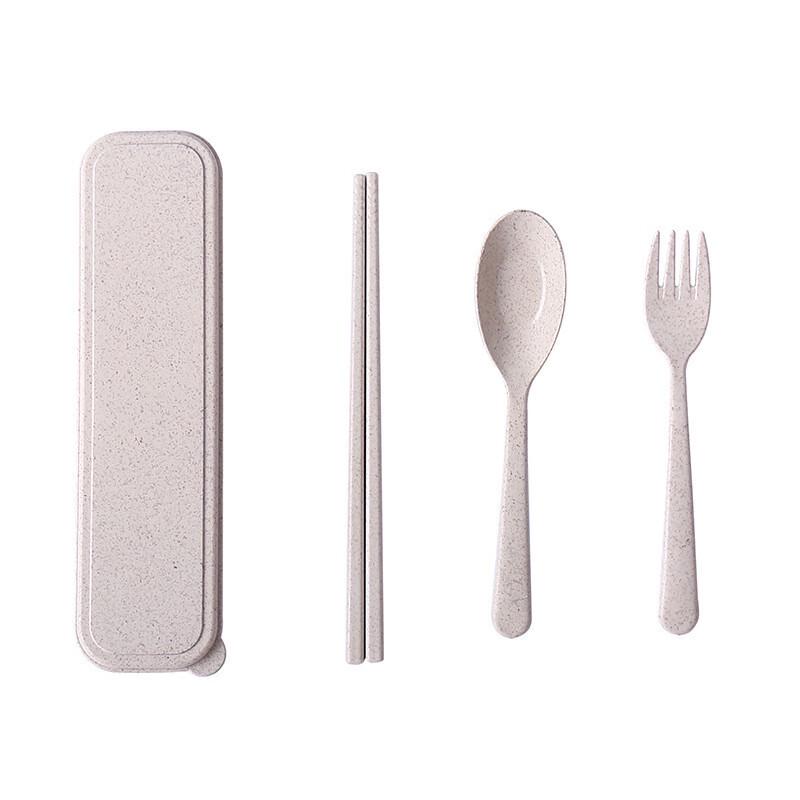 Wheat Straw Portable 3-Piece Cutlery Set