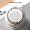 Temeike Insulated Ceramic Liner Tea Cup with Titanium Filter