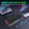 K401 Wired Gaming 61-Key Compact Keyboard