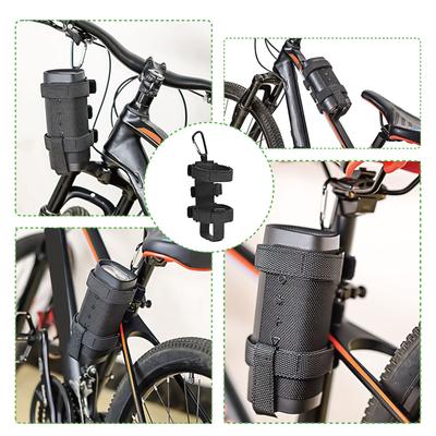 Portable Bike Speaker Mount Strap with Carabiner Handlebar Speaker Holder Bicycles Speaker Belt Water Bottle Holder