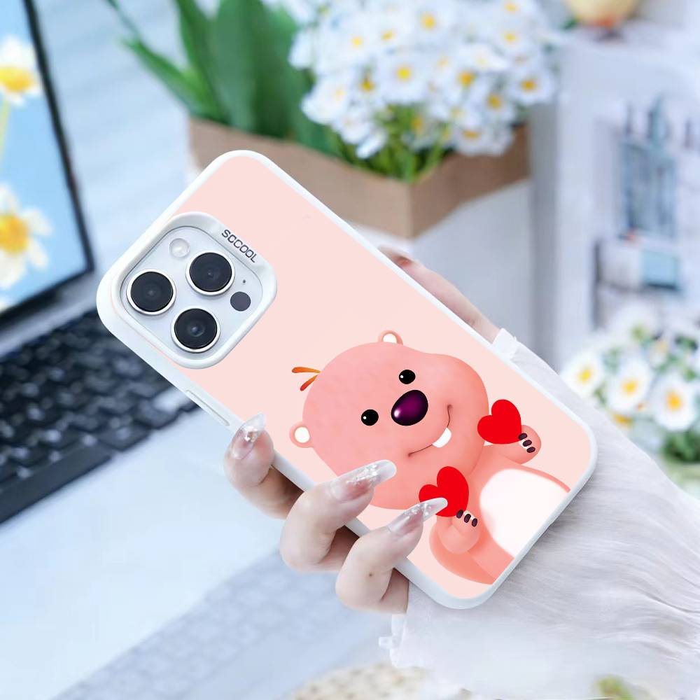 Cute Cartoon L-loopy Phone Case For IPhone 16 17 15 14 12 13 Pro Max Black Color Shockproof Cover