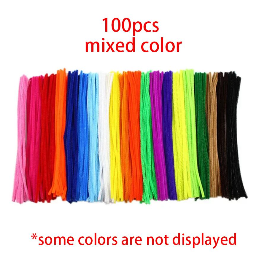 100/300/500pcs Colorful Pipe Cleaner Twisting Stick Handicraft DIY Art Supplies Festival Party Birthday Gift Indoor Decor XJM