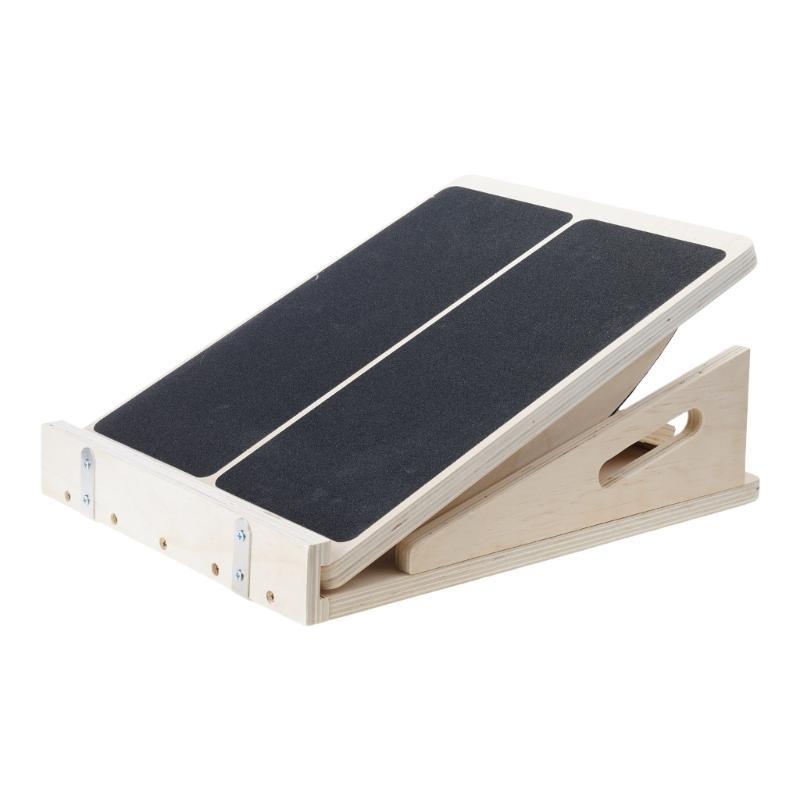 Regulable Wood Balance Board with 4 Level Folding Wood Incline Board for Leg Muscle Strengthening 1