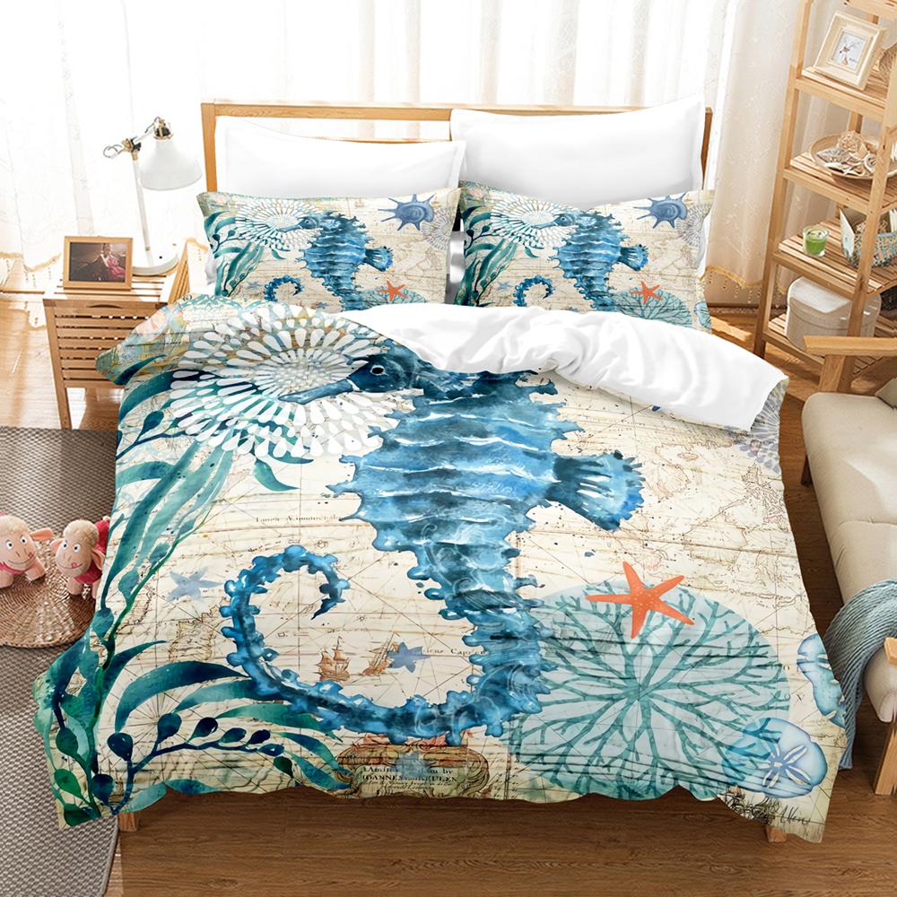 Ocean World 3D Print Jellyfish Bedding Set - for Adults and Kids, in Single to King Sizes
