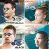 ONE MORE LIFE Swimming Goggles with Mirror and Clear Adjustable 3 Nose One Size Fits and Case Perfect for Pool and Swimming Lenses, Fit, Straps,