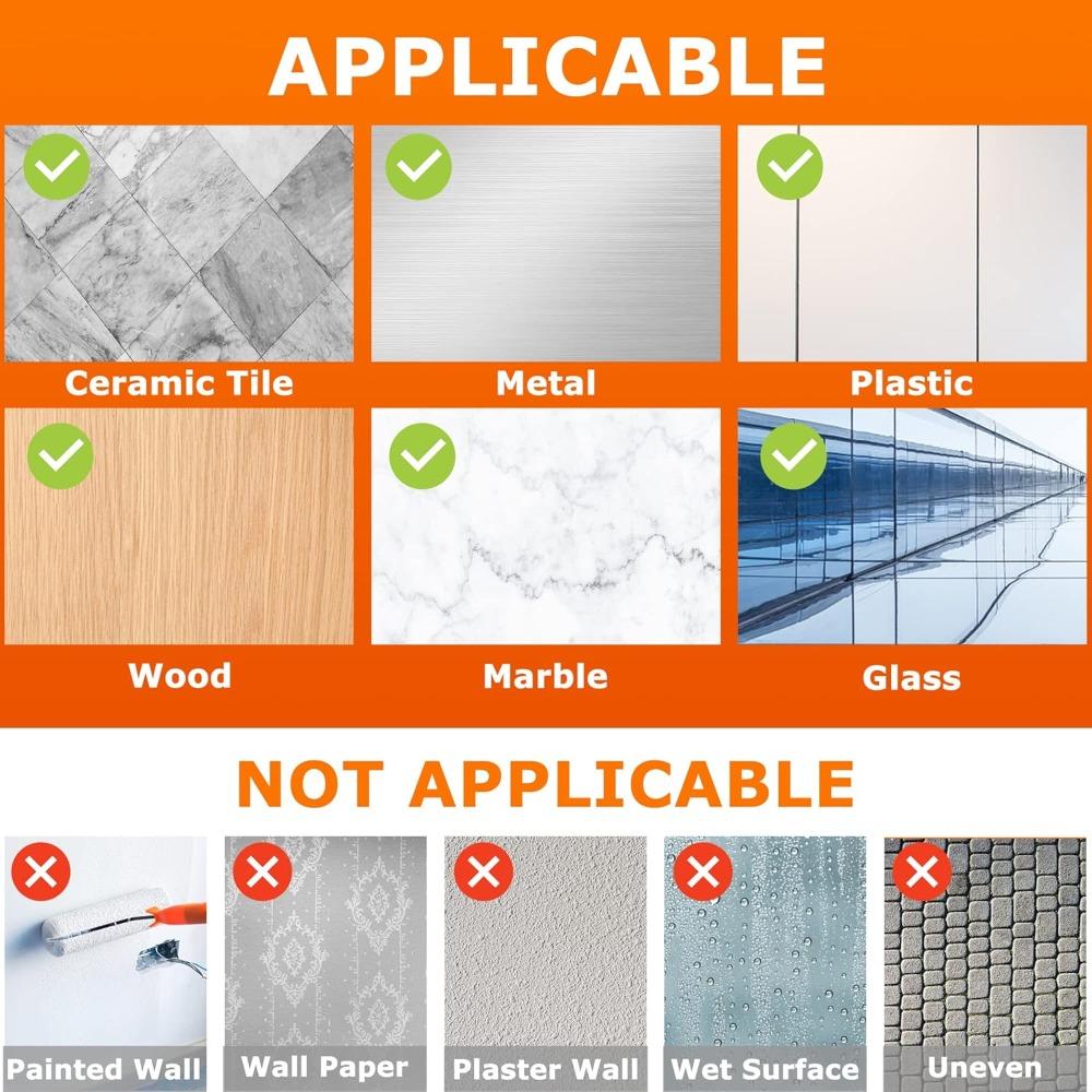 Upgraded Nano Double Sided Adhesive Tape with Grid, 1mm Thick, Waterproof and No-Trace for Multiple Uses