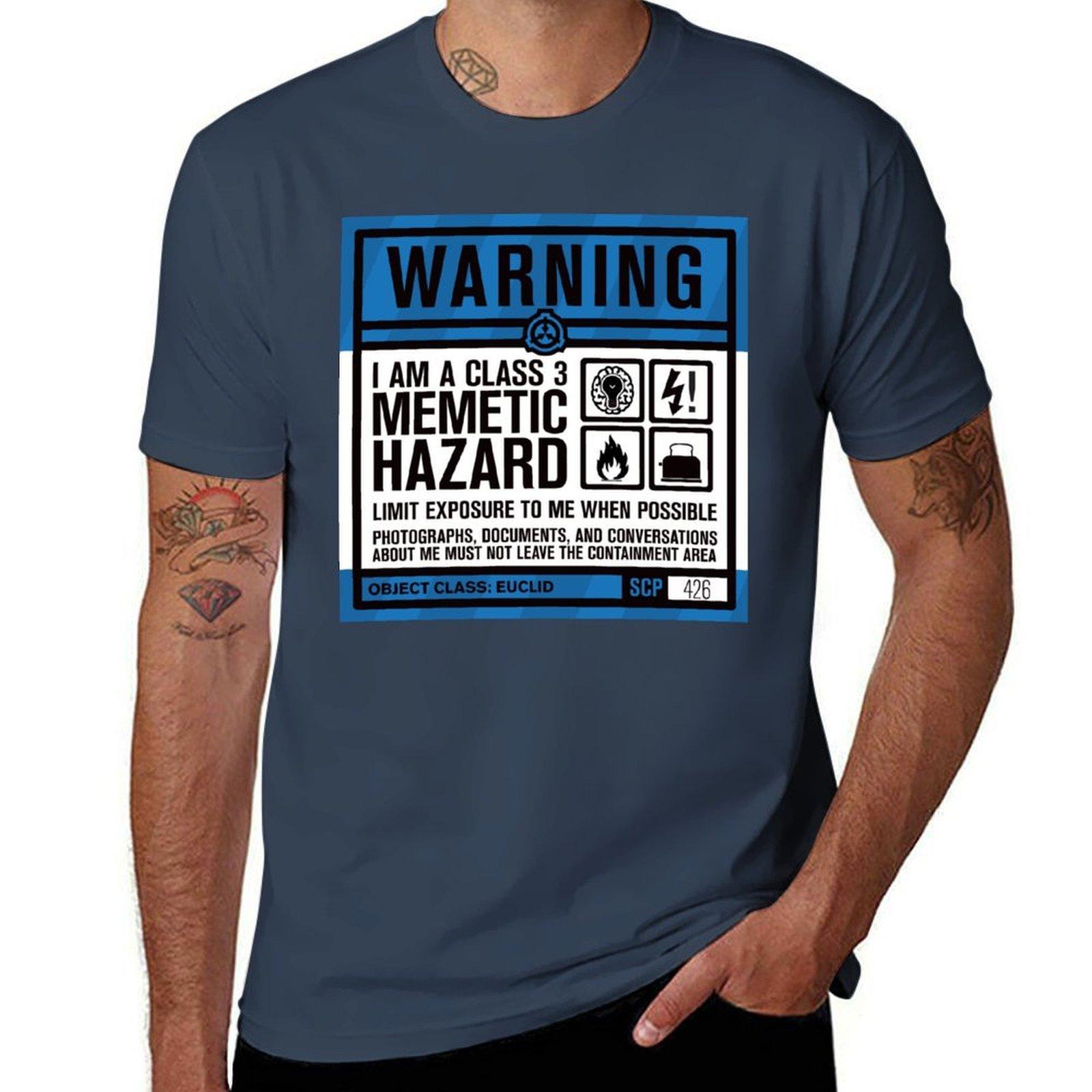 SCP 426 Warning Sign TShirt Mechanic Work Tee Shirt S