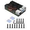 Raspberry Pi 4 Model B Aluminum Alloy Dual-Fan Heatsink Case