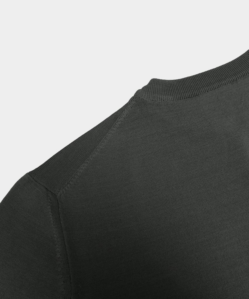 BIRBANTE Cool Mellow Crewneck Knit - Charcoal