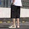 Men's Loose Fit 7/8 Length Cargo Beach Shorts