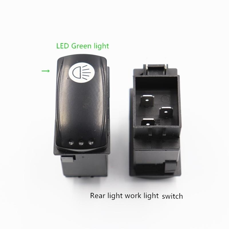 

1 шт., высококачественный водонепроницаемый и пыленепроницаемый кулисный переключатель, инженерный автомобиль/сельскохозяйственный автомобиль/переключатель для лодки, светодиодный светильник 12 В-24 В Rear light switch