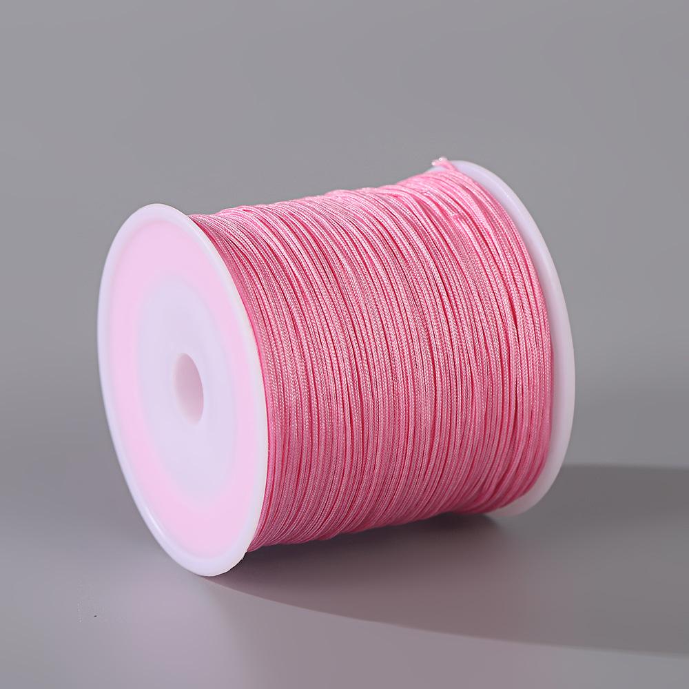 Fatto a mano No. Filo di Giada 72 - Cordino Resistente all'Usura da 0,8 mm per Artigianato di Gioielli, Corda per Mani, Braccialetti, Collane Fai-da-Te, 50m