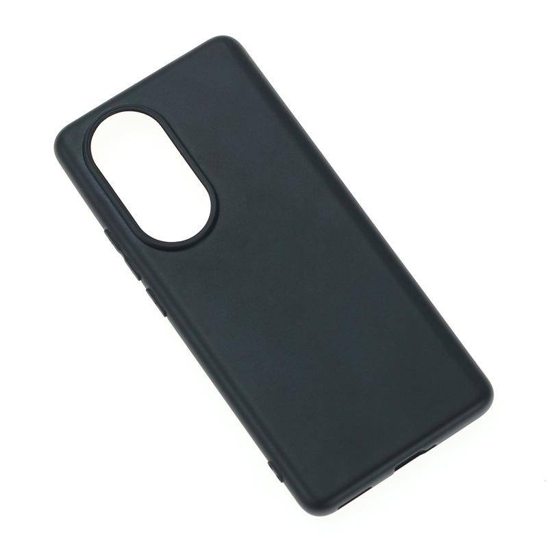 

Anti-scratch Phone Cover for Oppo Reno10 Pro 5G (Global) Glossy TPU Back Case Black
