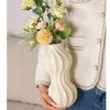 Nordic Wavy Edge Vase for Artificial Flowers - Creative Living Room Decor