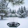 Tower Shape Hanging Bird Feeder Plastic Waterproof Bird Feeding Station Squirrel Proof Large Capacity Food Container