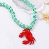 Women'S Acrylic Red Crab Pendant Necklaces Pool Accessories Ocean Style Crab Hip Hop Necklace Pendant Party Jewelry Decor