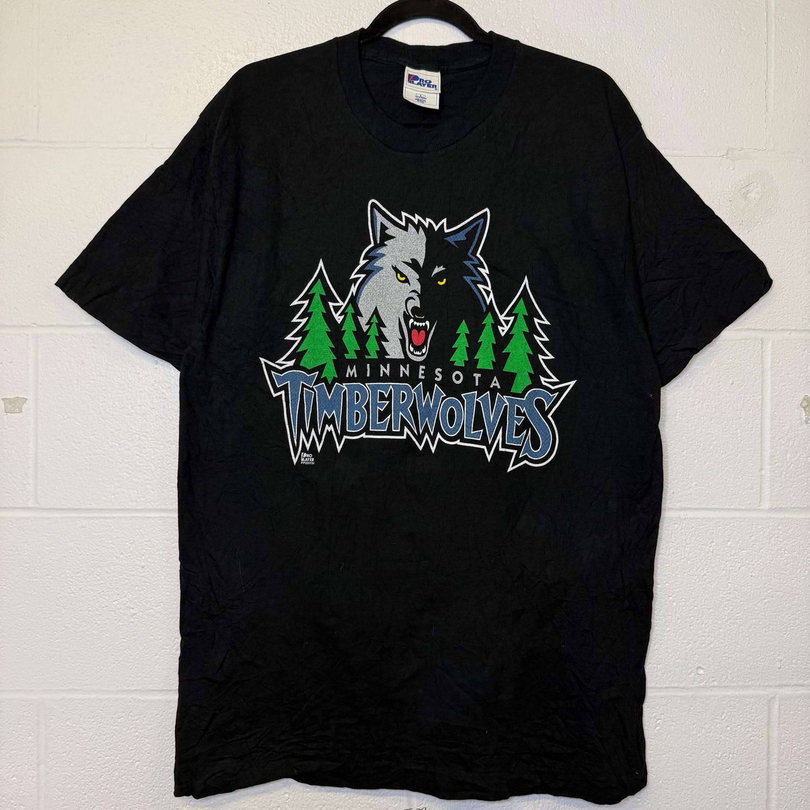 90s Minnesota Timberwolves NBA Basketball T shirt Sz L (B2811) XL