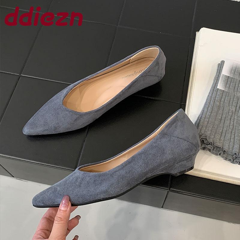 Fashion Fashion Low Heel Footwear Shallow Ladies Pumps Slides Shoes Casual Female Pointed Toe Elegant Women Heeled Slip On Shoes