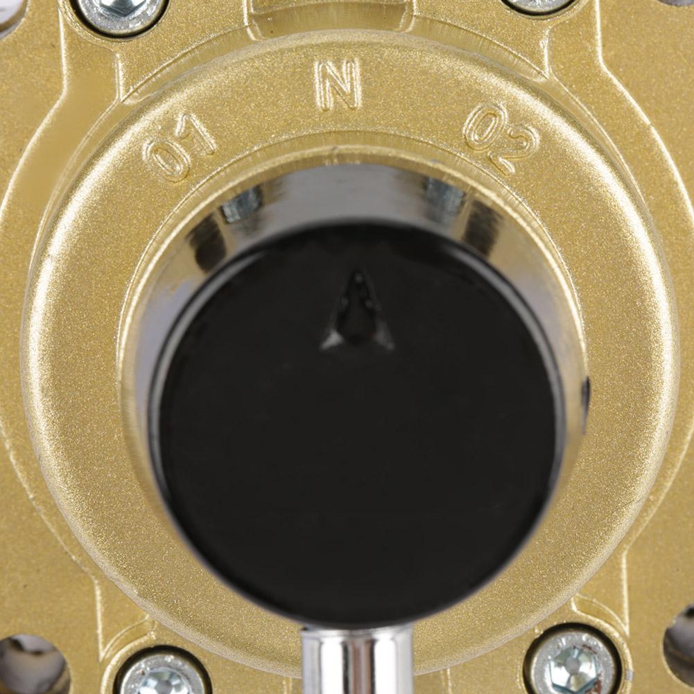 HV03 G38 3 Positions 4 Ways Pneumatic Air Flow Control Rotary Hand Lever Valve