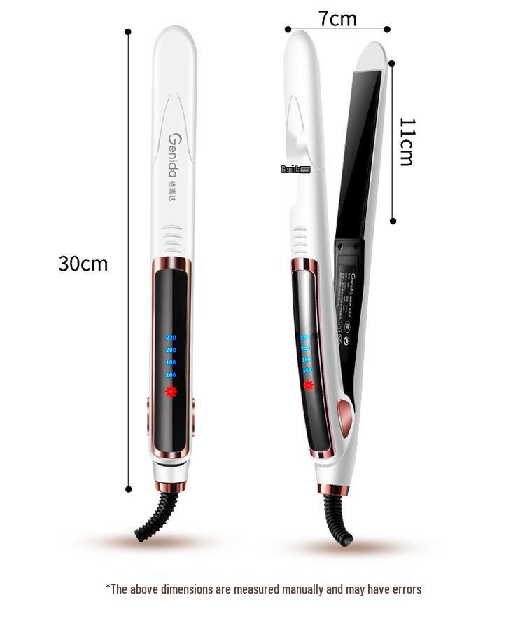 Adjustable Hair Straightener & Curler for Dorms - Works On Wet & Dry Hair