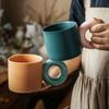 Ins Wind Contrasting Color Cup Ceramic Mug Home Office Coffee Cup Couple Drinking Cup Cup