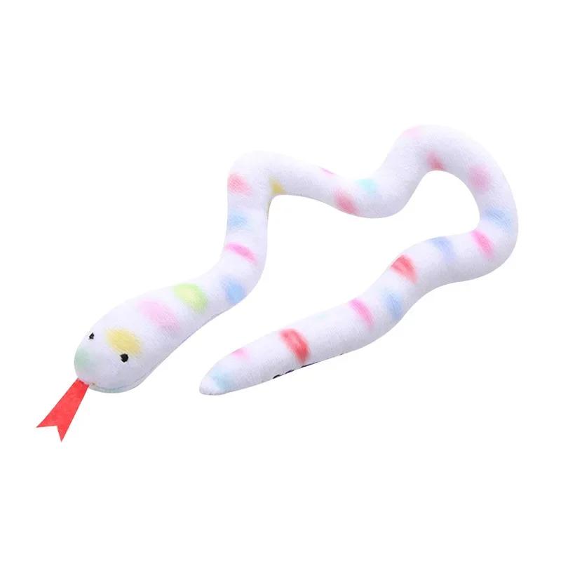 Catnip Toy Interactive Plush Cat Toy Gluttonous Snake Bite-Resistant Molar Interactive Toy Gift For Pet Accessories