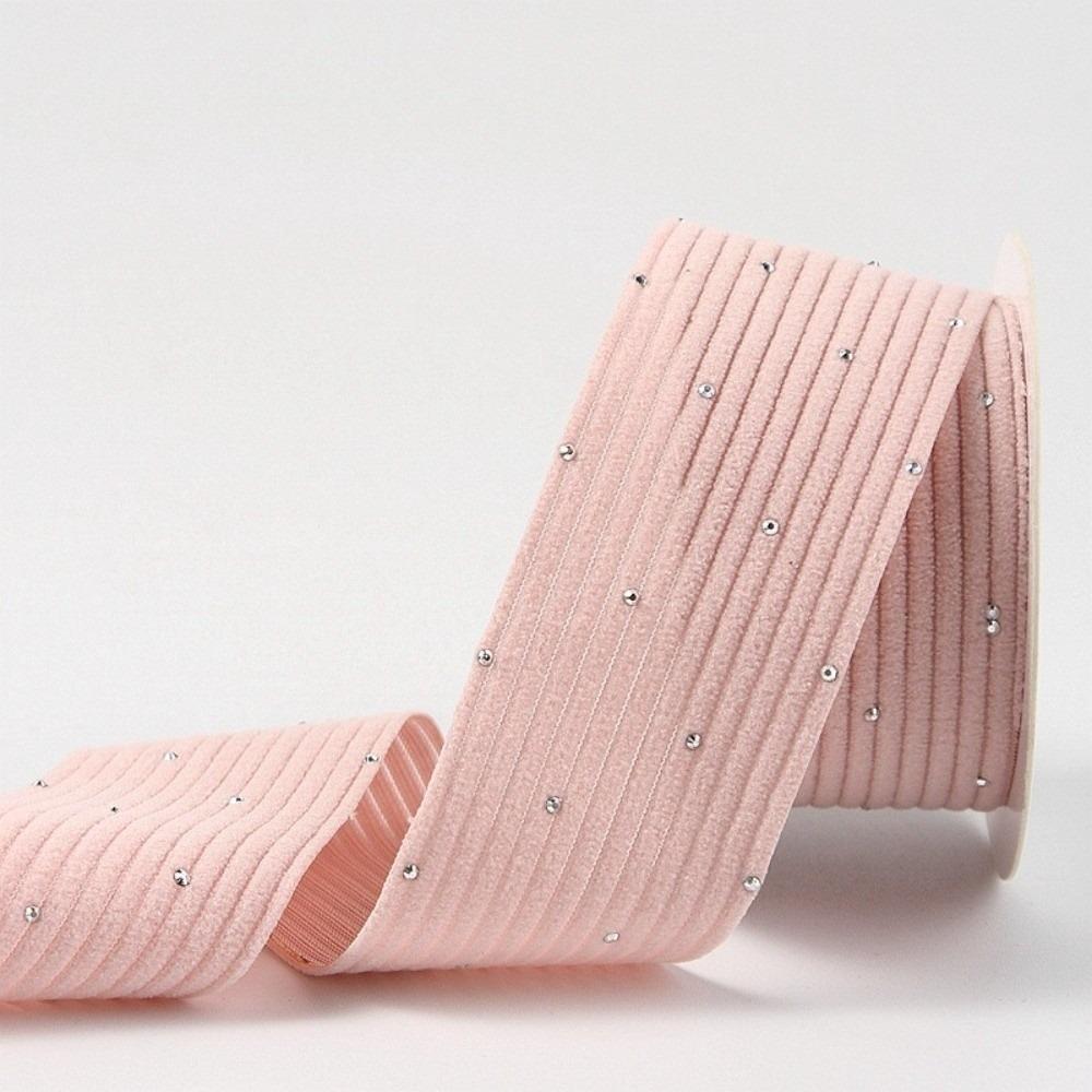 Handmade Crafts Cothing Materials DIY Gifts Packaging Ribbon New Sliver Dots Corduroy Ribbons