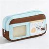 Clear Window Pencil Bag Transparent Window Pencil Pouch Aesthetic Stationery Bag  School